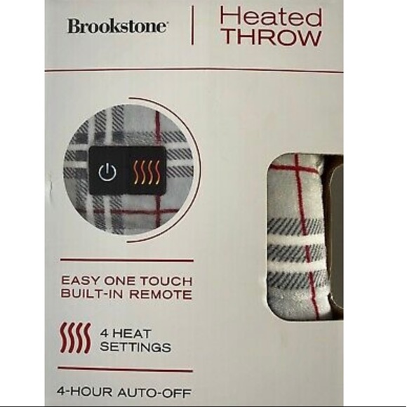 Brookstone Bedding Brookstone Heated Throw Blanket Poshmark